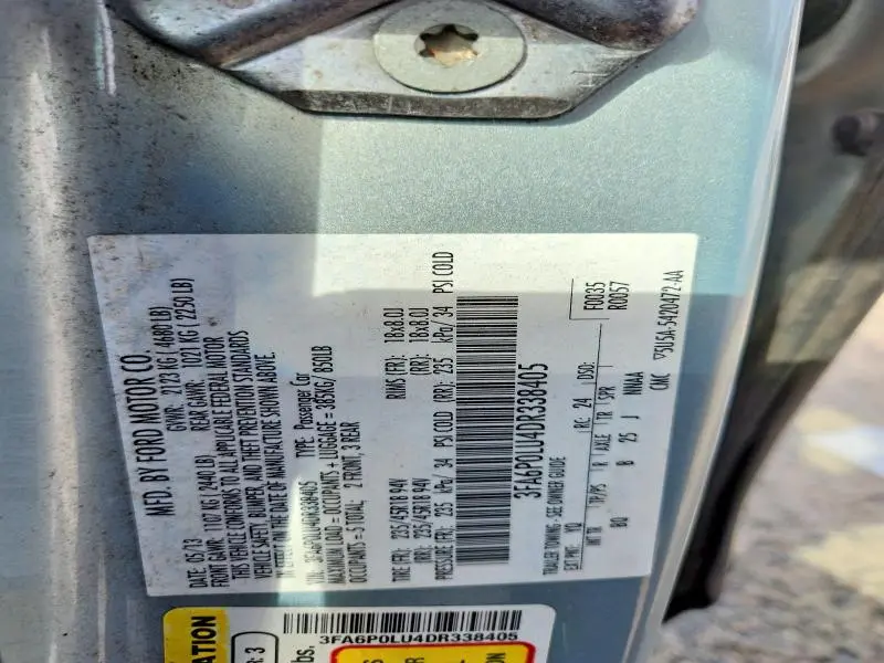 2013 FORD FUSION SE HYBRID  