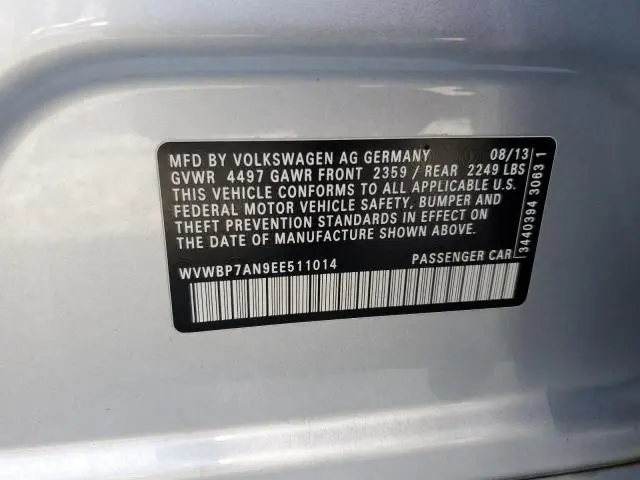 2014 VOLKSWAGEN CC SPORT