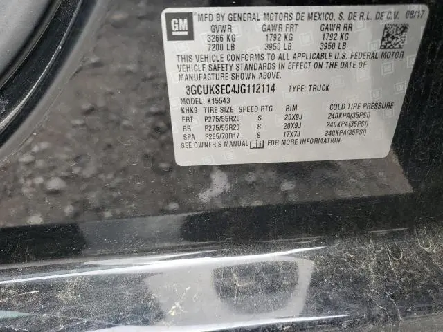 2018 CHEVROLET SILVERADO K1500 LTZ  