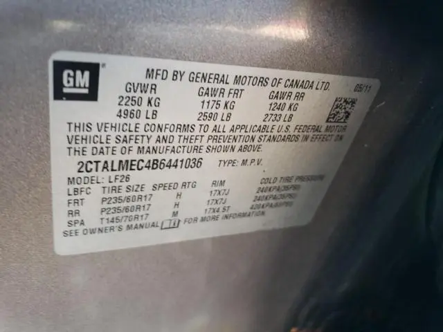 2011 GMC TERRAIN SLE  