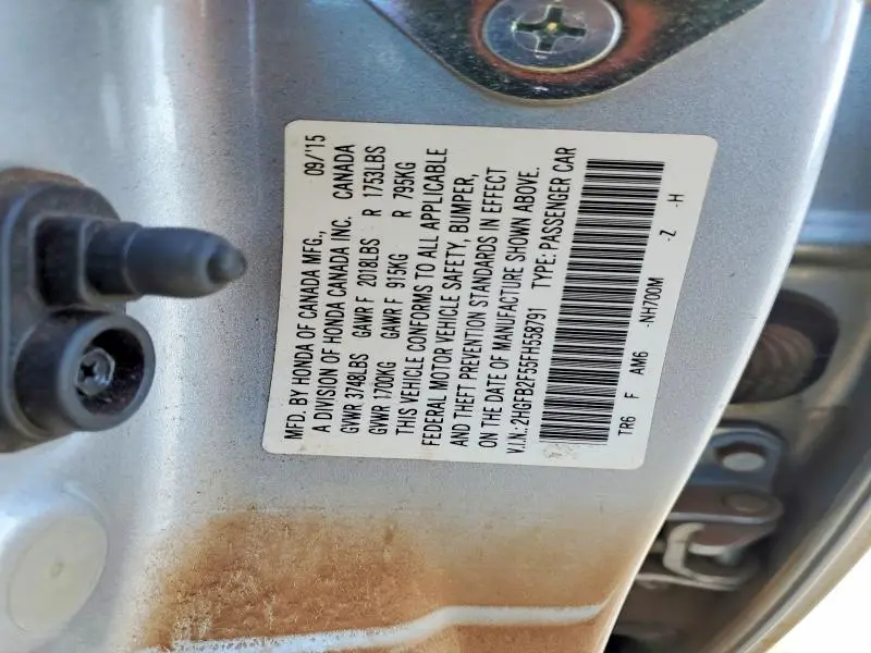 2015 HONDA CIVIC LX  