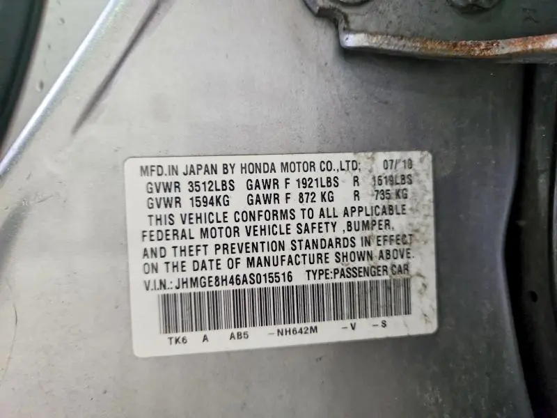 2010 HONDA FIT SPORT  