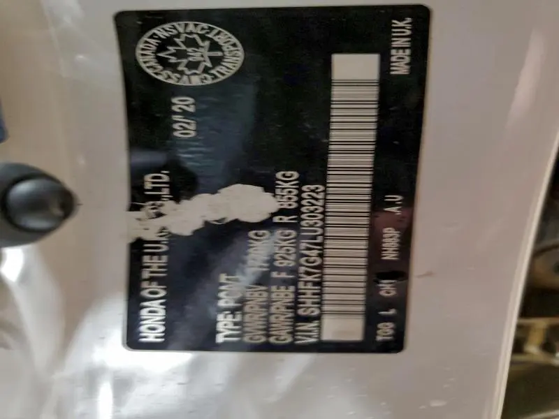 2020 HONDA CIVIC SPORT  