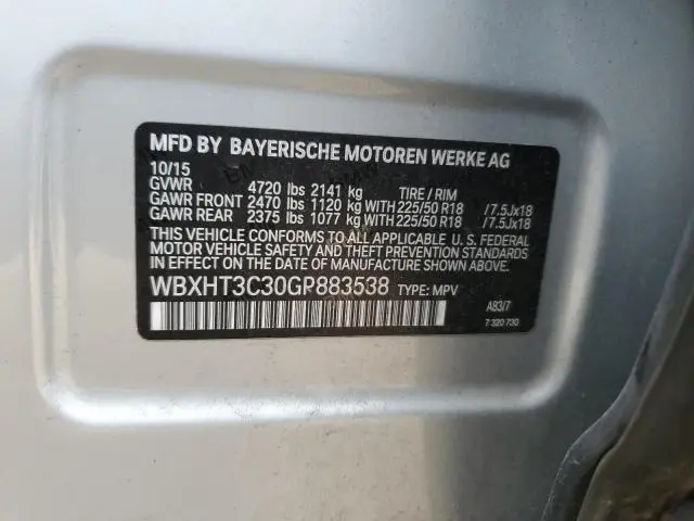 2016 BMW X1 XDRIVE28I
