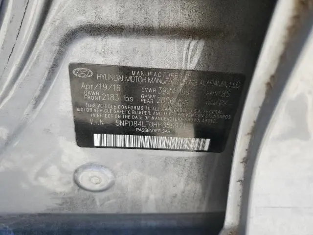 2017 HYUNDAI ELANTRA SE  