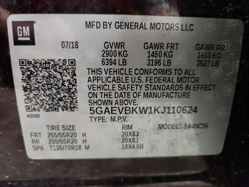 2019 BUICK ENCLAVE PREMIUM  