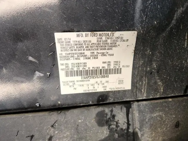 2015 FORD TAURUS LIMITED  