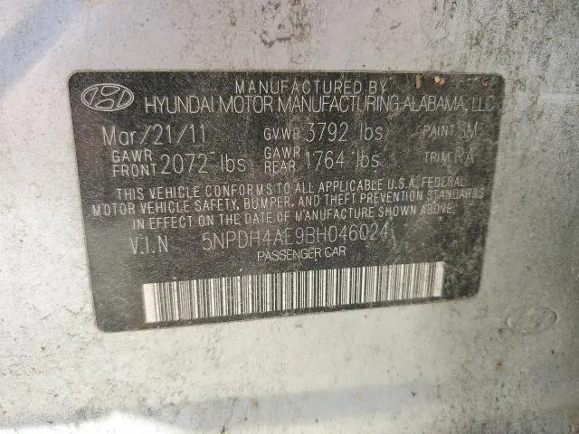 2011 HYUNDAI ELANTRA GLS  