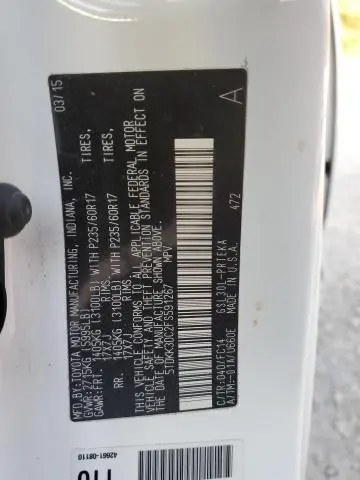 2015 TOYOTA SIENNA LE  