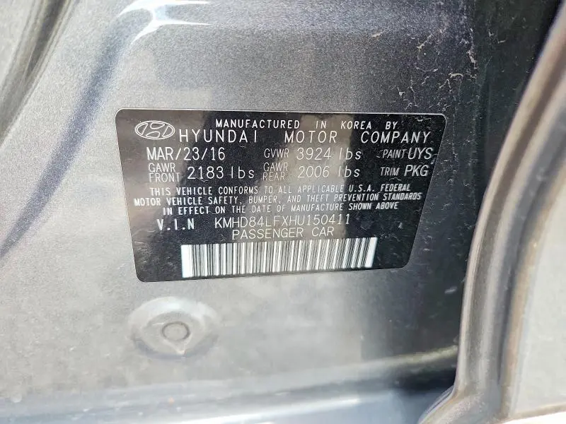 2017 HYUNDAI ELANTRA SE  