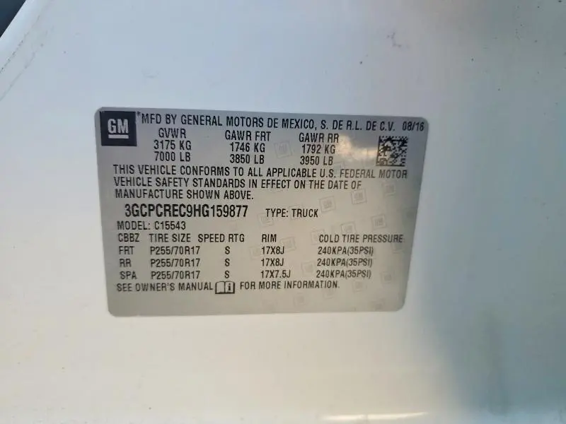 2017 CHEVROLET SILVERADO C1500 LT  