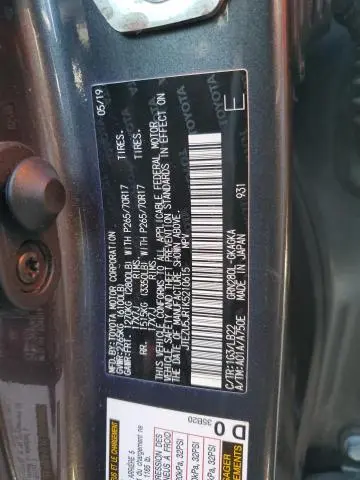 2019 TOYOTA 4RUNNER SR5  