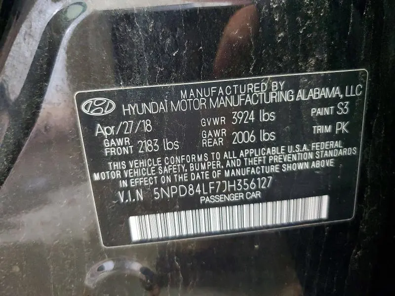 2018 HYUNDAI ELANTRA VALUE EDITION  