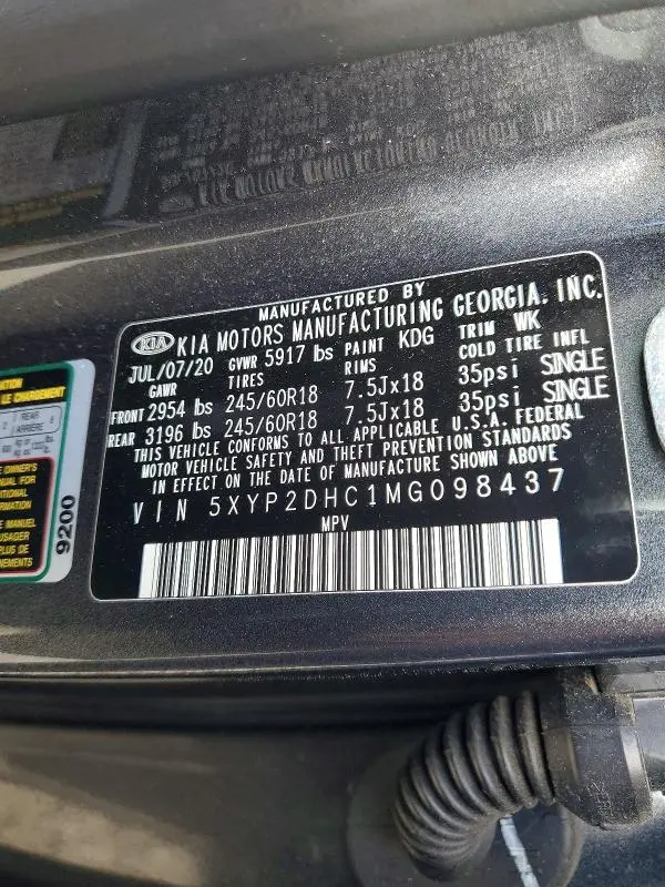 2021 KIA TELLURIDE LX  