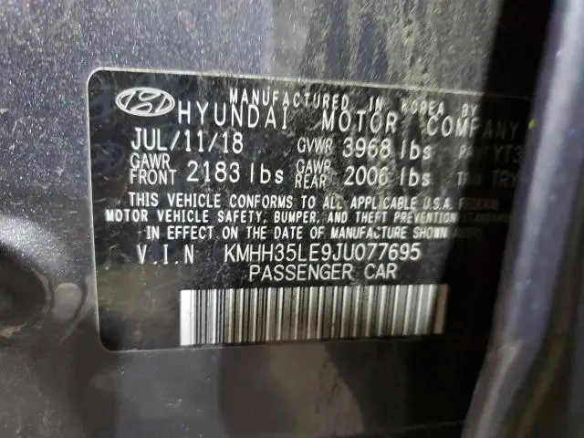 2018 HYUNDAI ELANTRA GT   