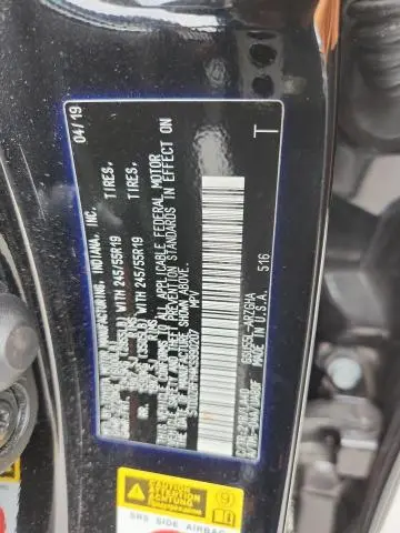 2019 TOYOTA HIGHLANDER LIMITED  