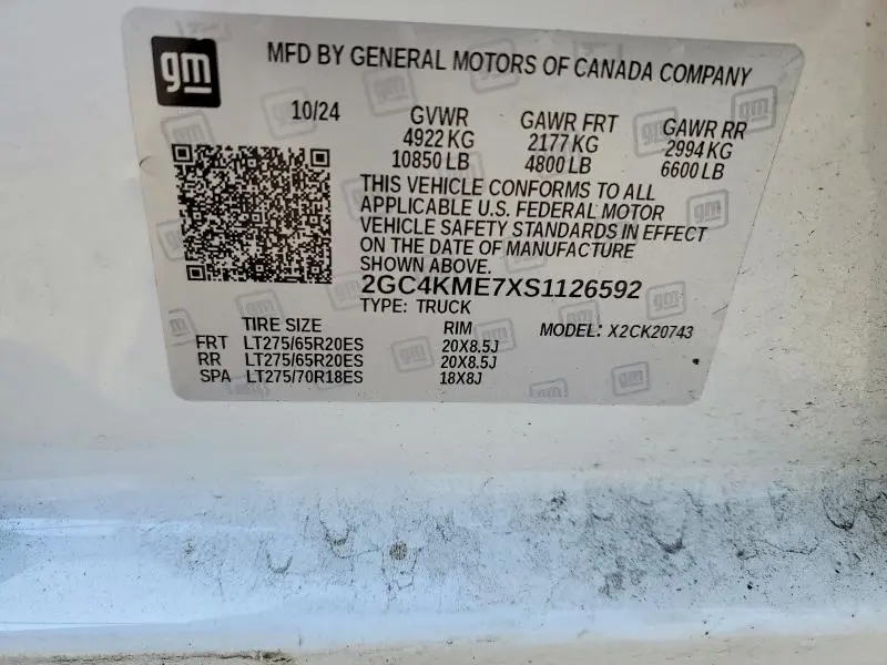 2025 CHEVROLET SILVERADO K2500 CUSTOM  