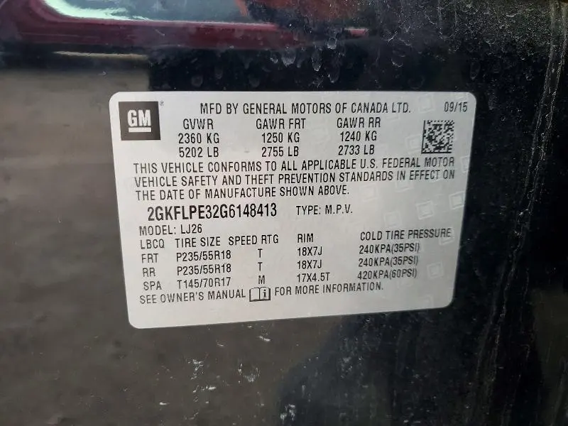 2016 GMC TERRAIN SLT  