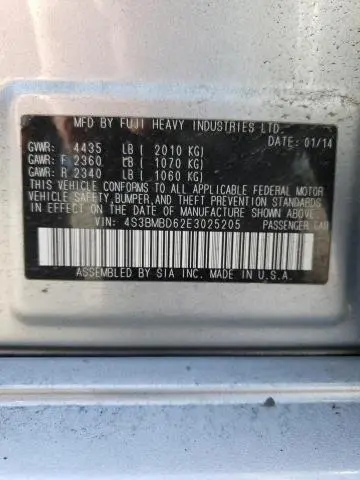 2014 SUBARU LEGACY 2.5I PREMIUM
