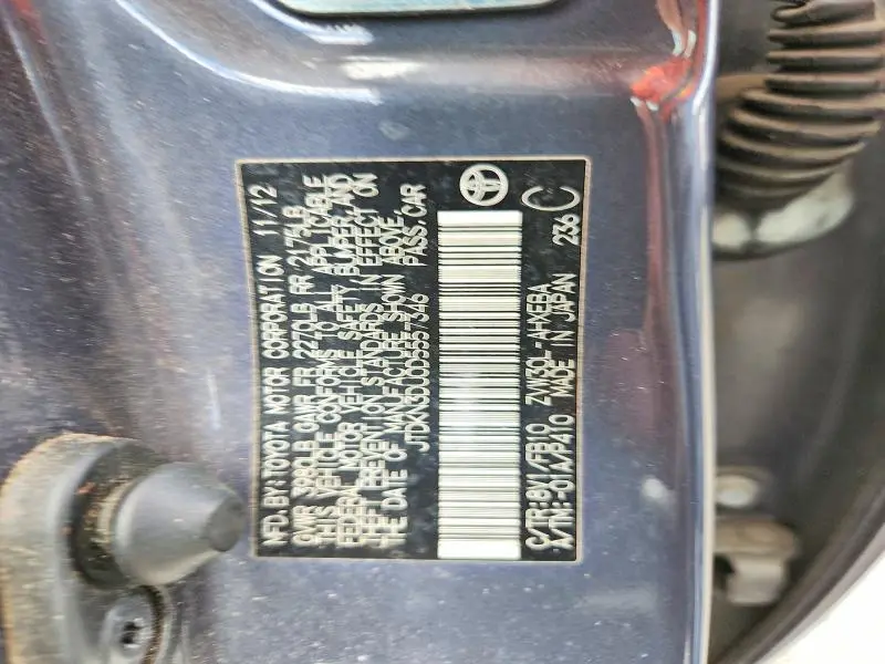 2013 TOYOTA PRIUS ONE  