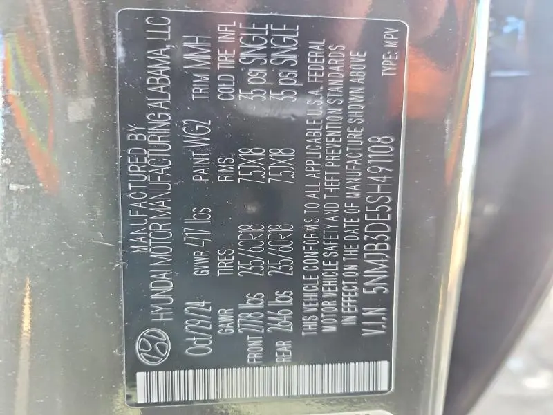 2025 HYUNDAI TUCSON SEL  