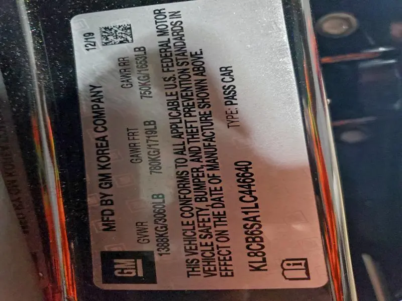 2020 CHEVROLET SPARK LS  