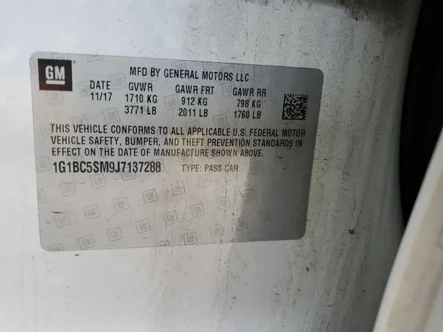 2018 CHEVROLET CRUZE LS  