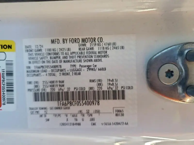 2025 FORD MUSTANG GT  