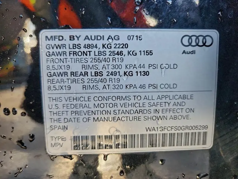 2016 AUDI Q3 PRESTIGE  