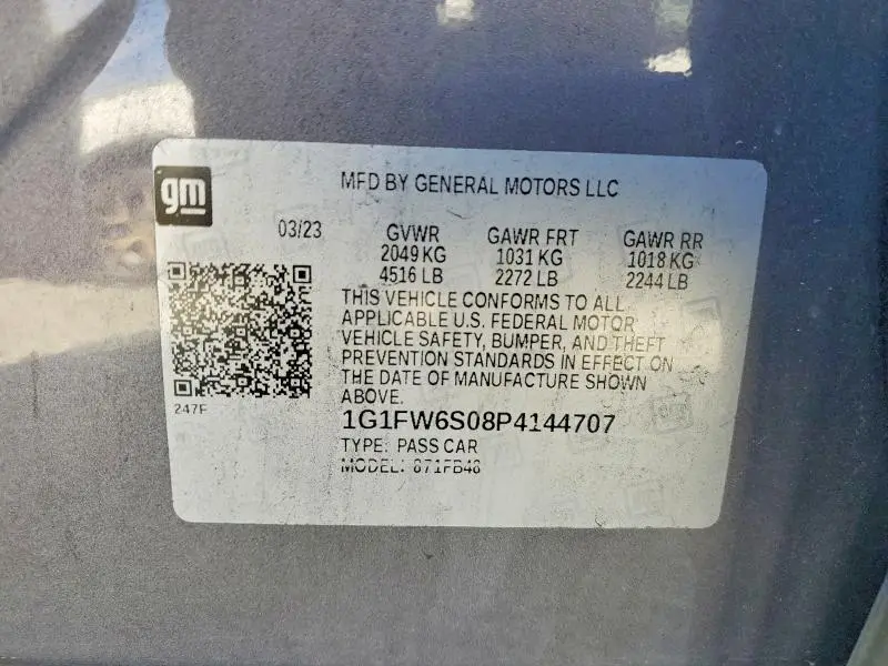 2023 CHEVROLET BOLT EV 1LT  