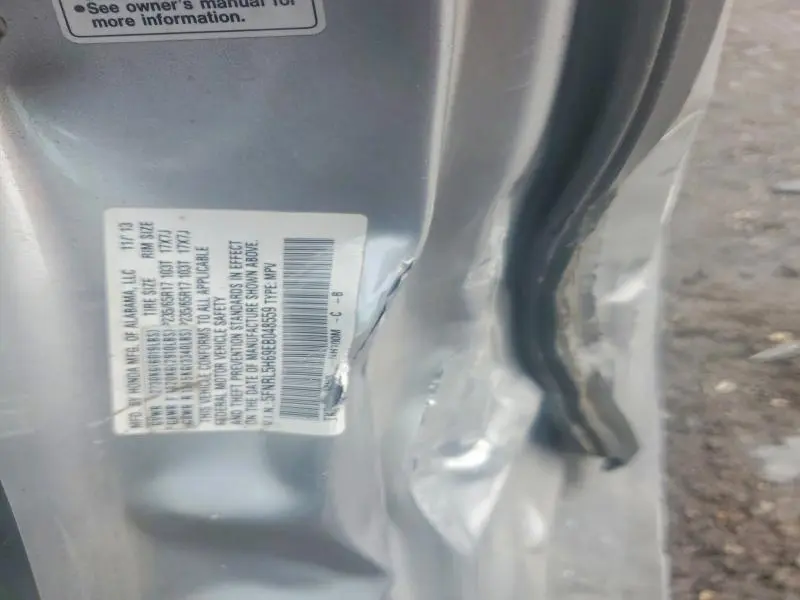 2014 HONDA ODYSSEY EXL  