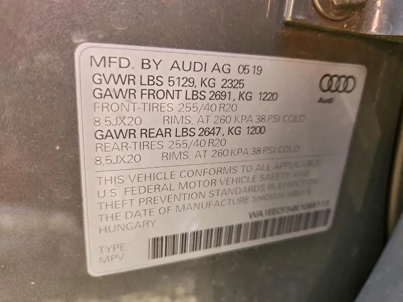 2019 AUDI Q3 PREMIUM PLUS S-LINE  