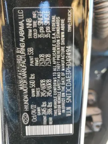 2023 HYUNDAI SANTA CRUZ SEL