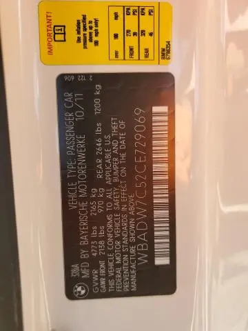 2012 BMW 328 I SULEV  