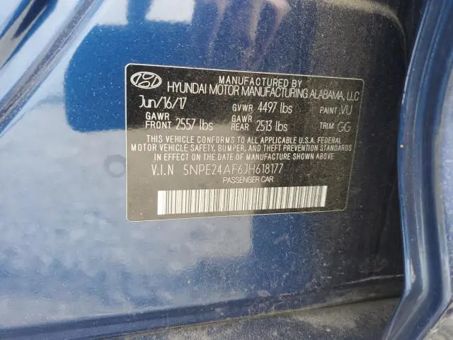 2018 HYUNDAI SONATA SE