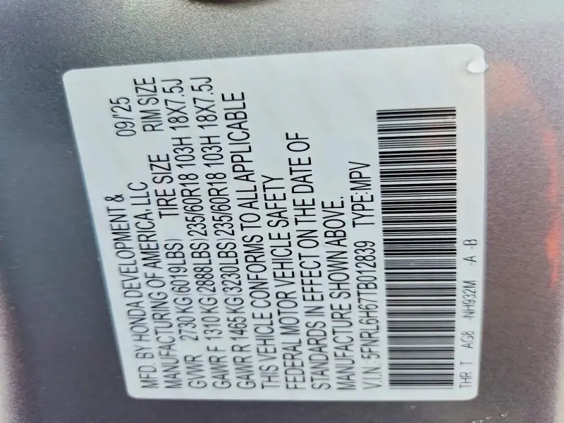 2026 HONDA ODYSSEY EXL  