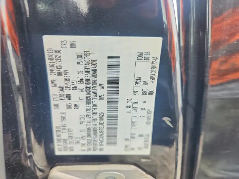 2014 FORD ESCAPE TITANIUM  