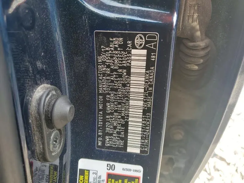 2018 TOYOTA COROLLA LE  