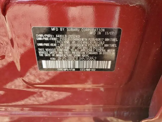 2018 SUBARU FORESTER 2.5I PREMIUM  