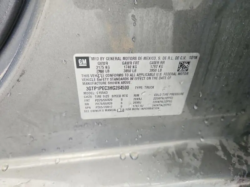 2017 GMC SIERRA C1500 DENALI  