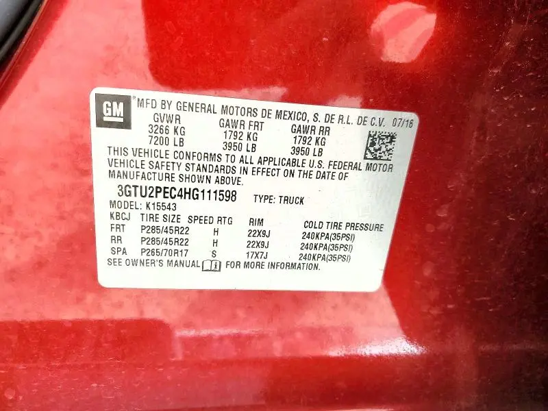 2017 GMC SIERRA K1500 DENALI  