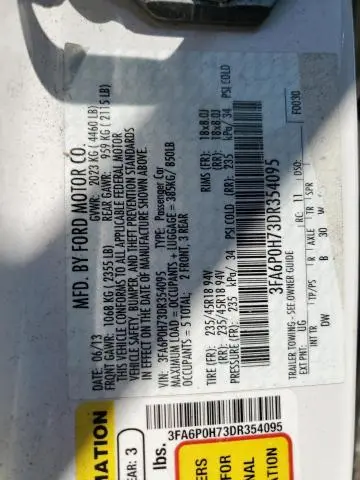 2013 FORD FUSION SE  