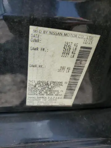 2016 NISSAN ALTIMA 2.5