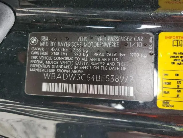 2011 BMW 328 I