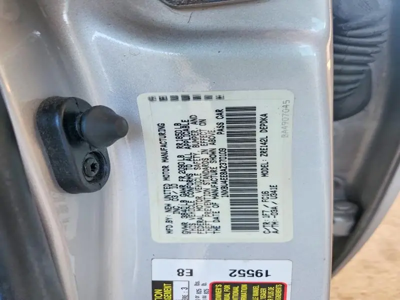 2010 TOYOTA COROLLA LE  