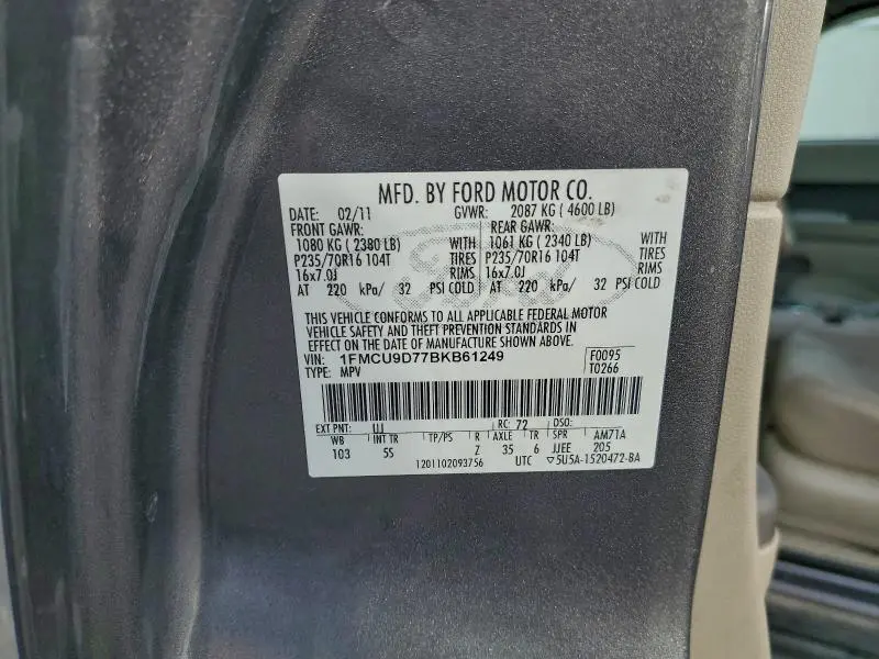 2011 FORD ESCAPE XLT  