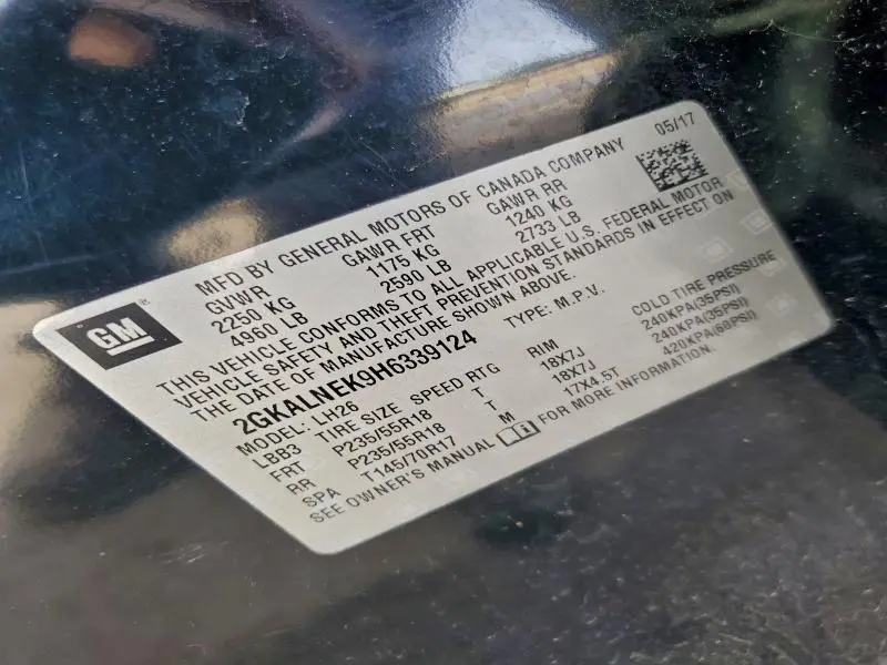 2017 GMC TERRAIN SLE  