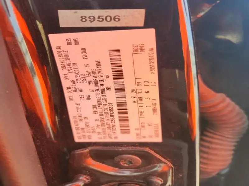 2018 FORD F150 SUPERCREW  
