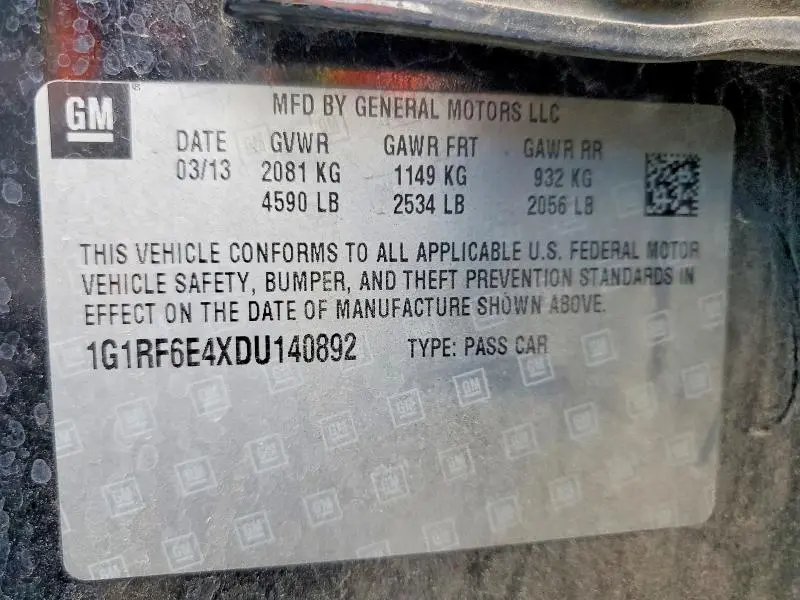2013 CHEVROLET VOLT   