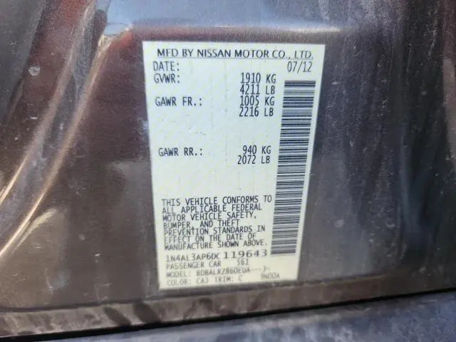 2013 NISSAN ALTIMA 2.5  